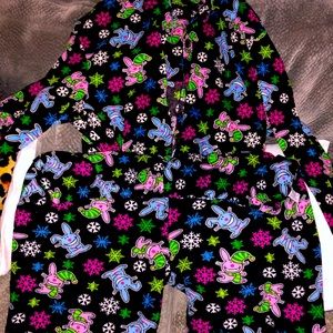 Happy bunny fleece PJ set 2XL